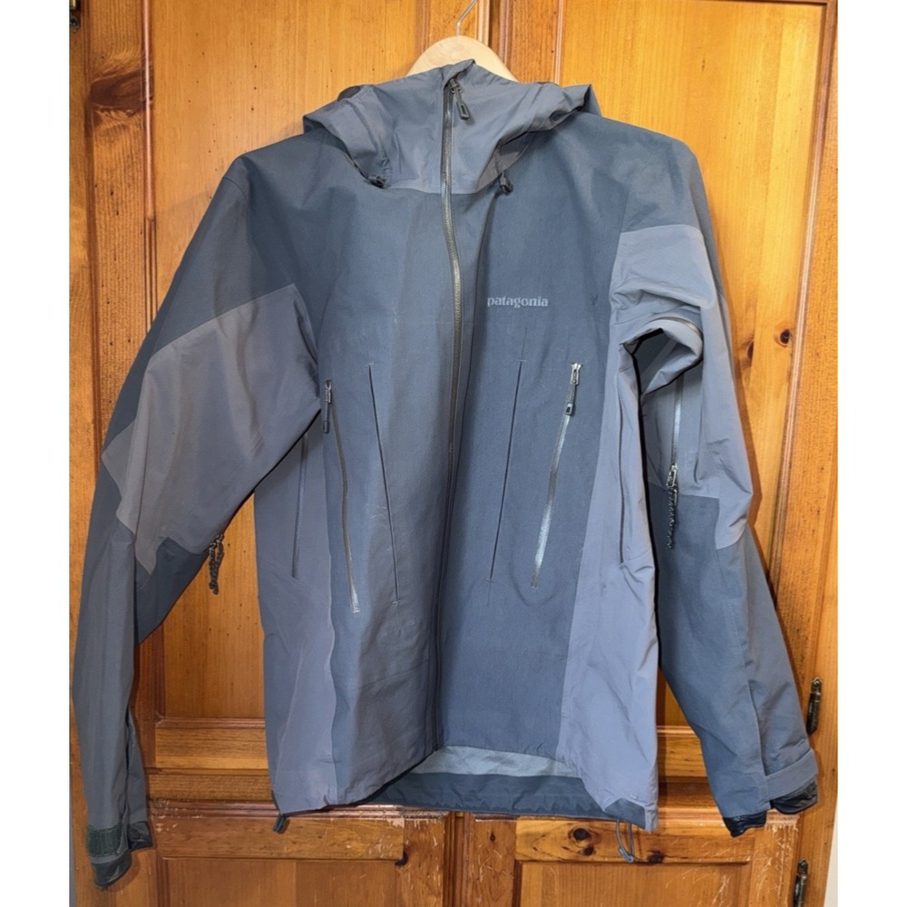 Patagonia Goretex Jacket PRO Shell Hooded Skiing Hiking Men's S Powslayer READ